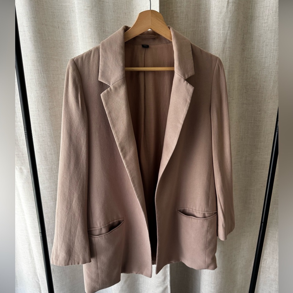 AllSaints Aleida Blazer – Taupe, US 6